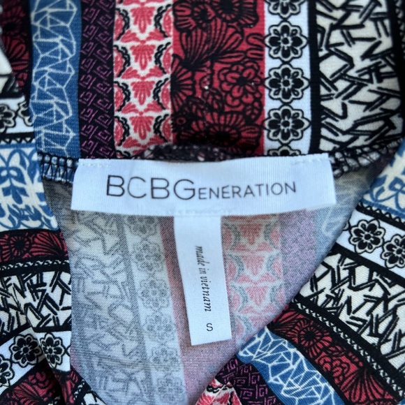 BCBGeneration Vertical Striped A-Line Dress - Picture 7 of 7